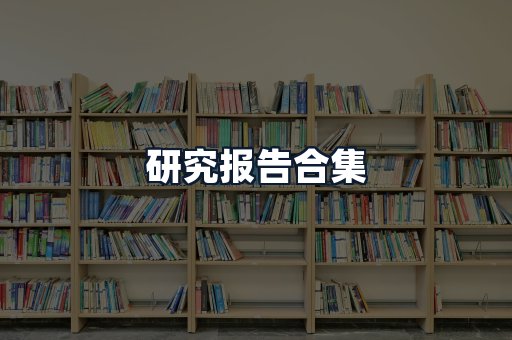 研究报告合集